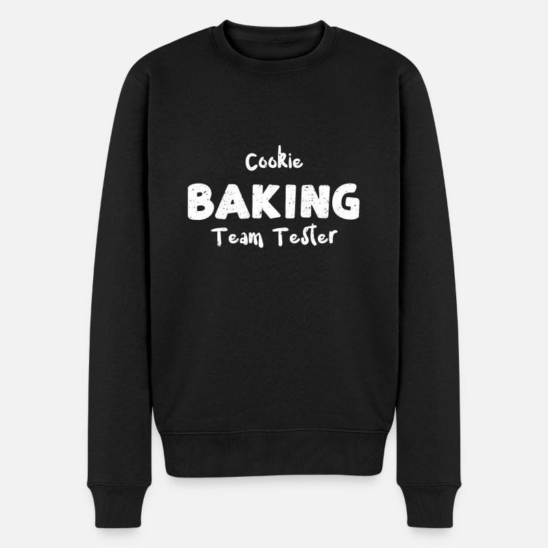 Cookie Baking Team Tester - Baking - Männer Premium Bio Pullover - Schwarz