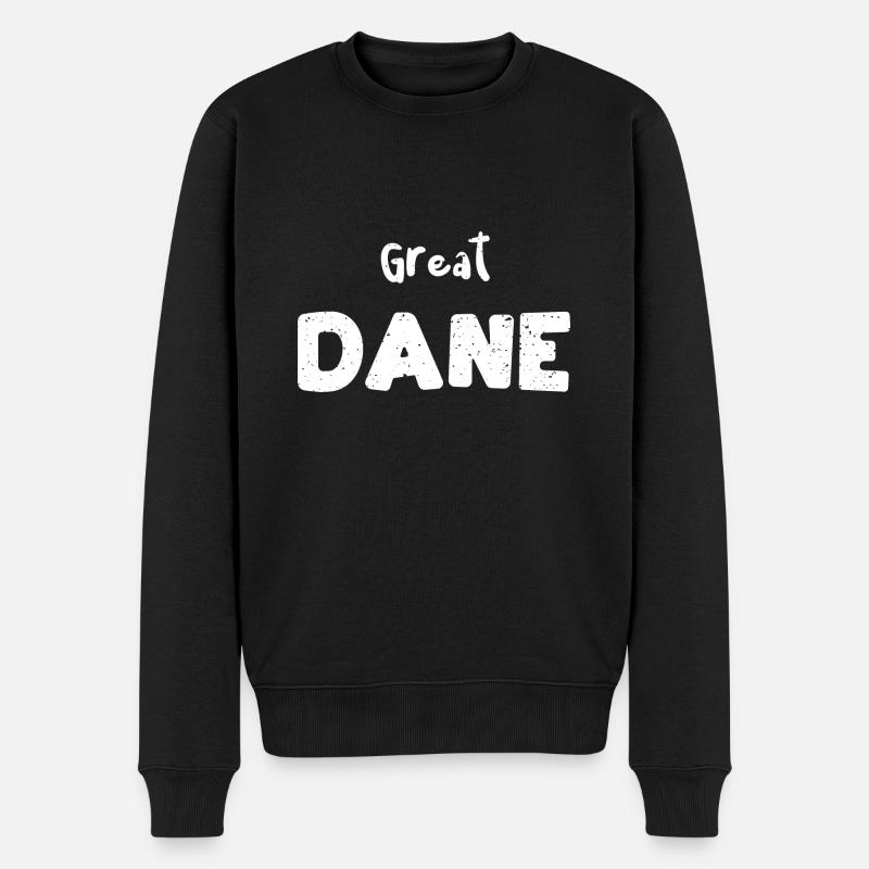 Great Dane - Chiens - Pull Premium bio Homme - noir
