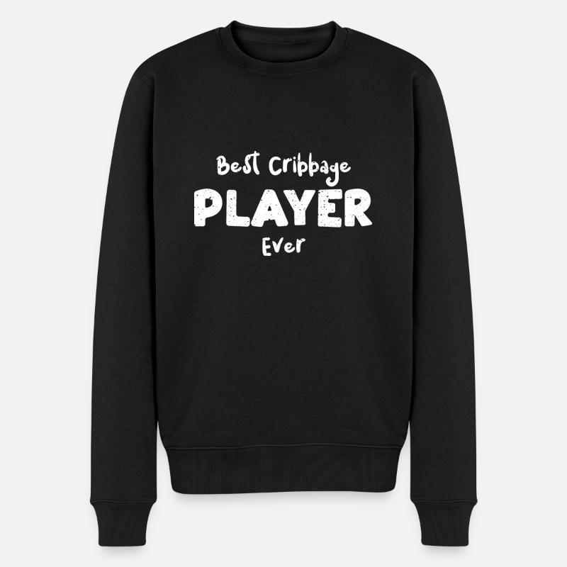 Best Cribbage Player Ever - Männer Premium Bio Pullover - Schwarz