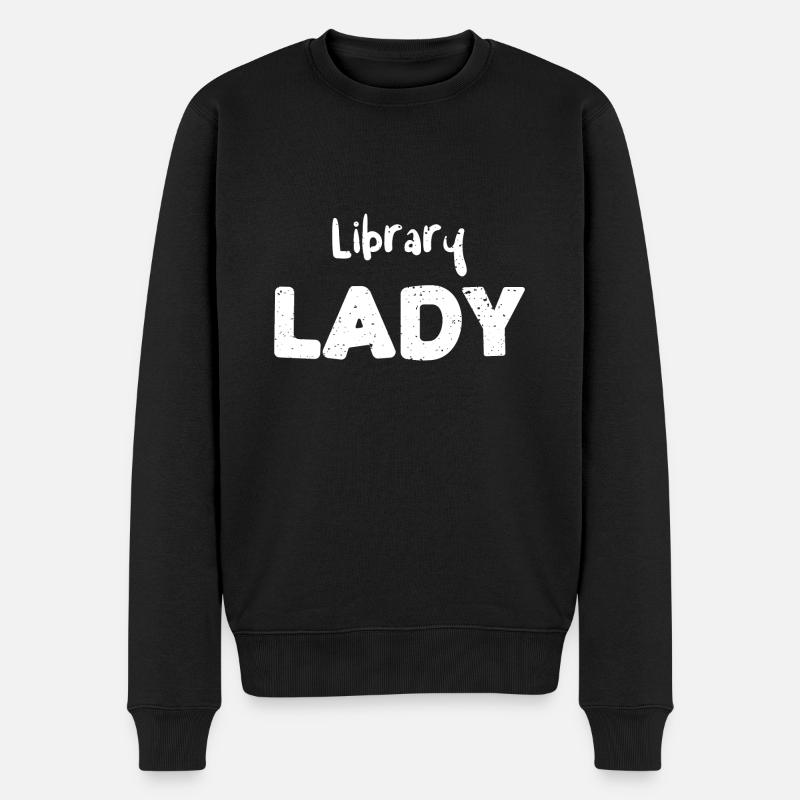 Library Lady - Enseignante - Pull Premium bio Homme - noir