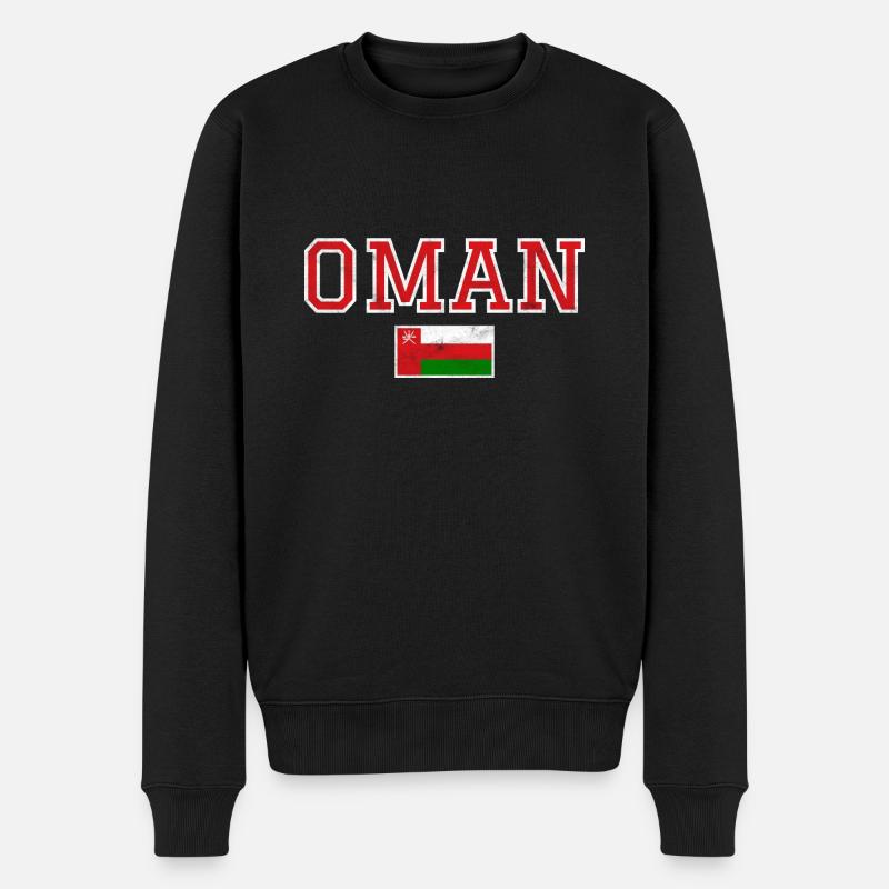 Oman - Männer Premium Bio Pullover - Schwarz
