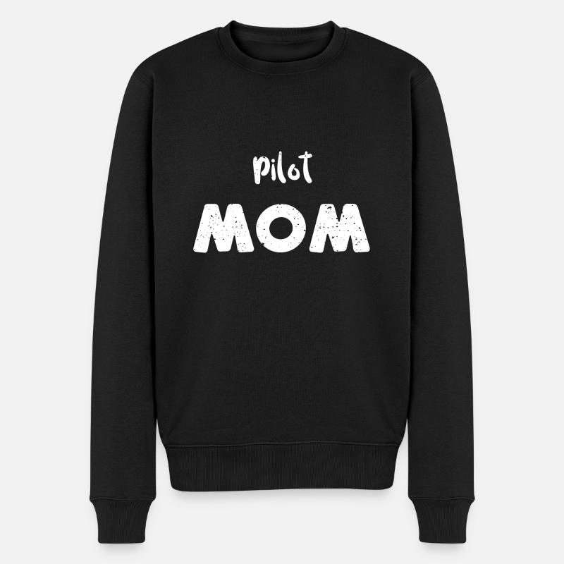 Pilot Mom - Mom - Pull Premium bio Homme - noir