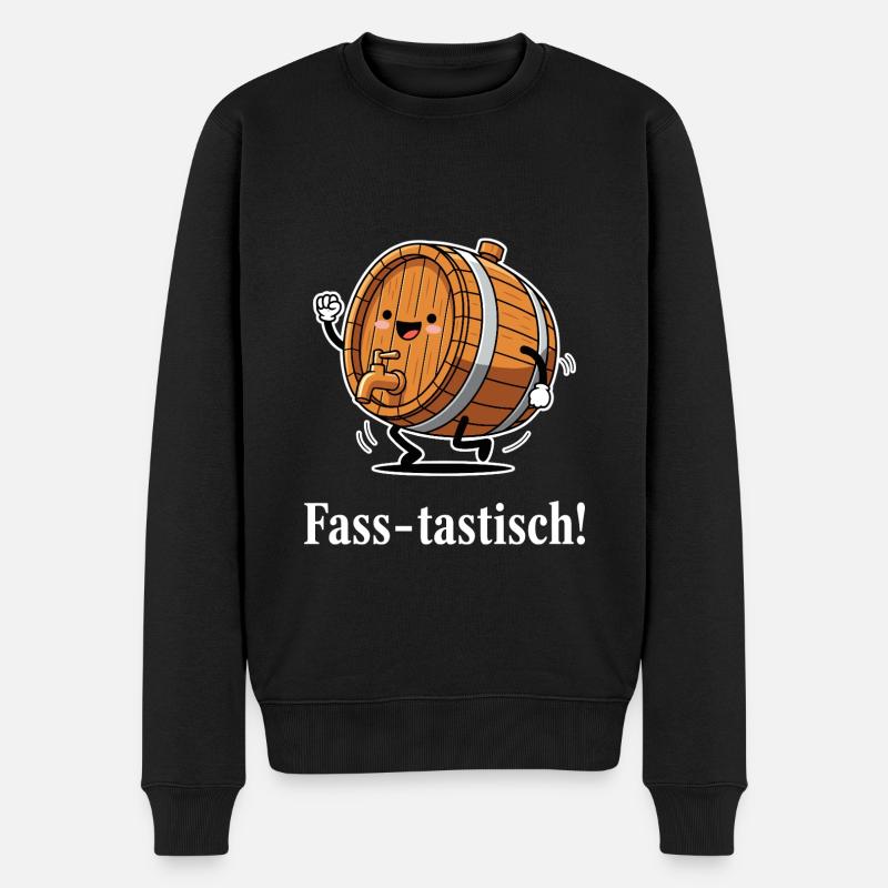 Tonneau ! - Pull Premium bio Homme - noir