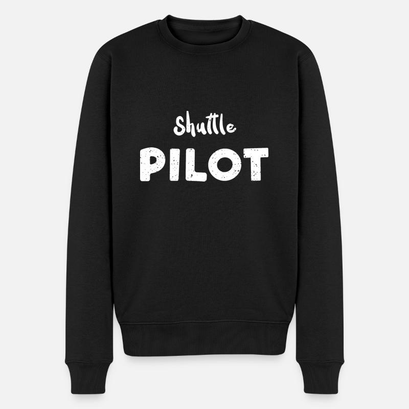 Pilote de navette - Artisanat - Pull Premium bio Homme - noir