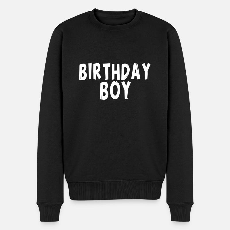 Birthday Boy - Männer Premium Bio Pullover - Schwarz