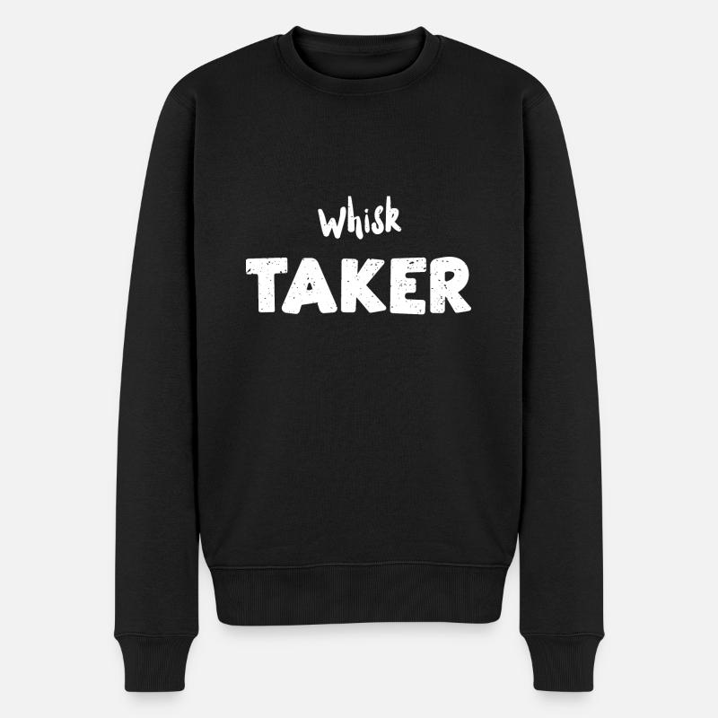 Whisk Taker - Baking - Männer Premium Bio Pullover - Schwarz