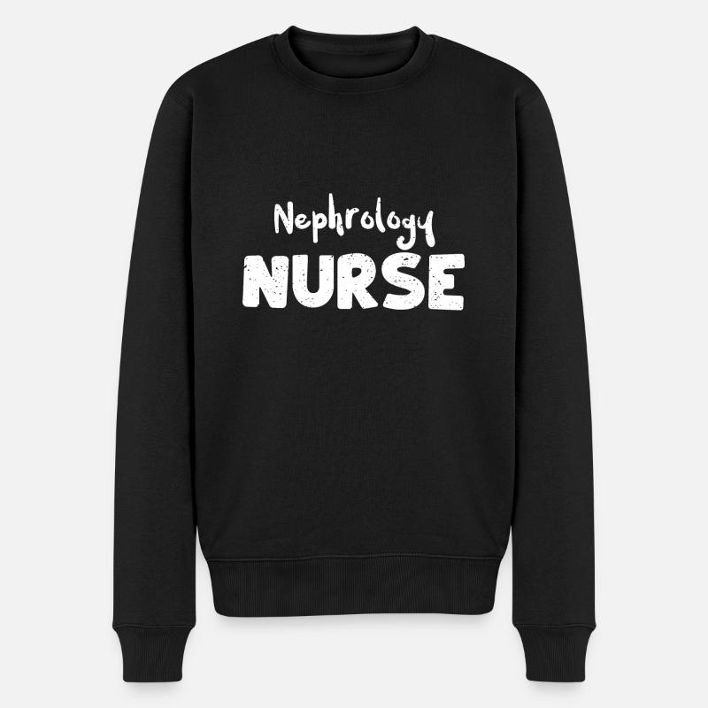 Infirmière en néphrologie - Infirmière - Pull Premium bio Homme - noir