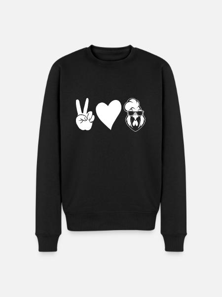 Chicken Rooster - Men's Premium Organic Jumper - black