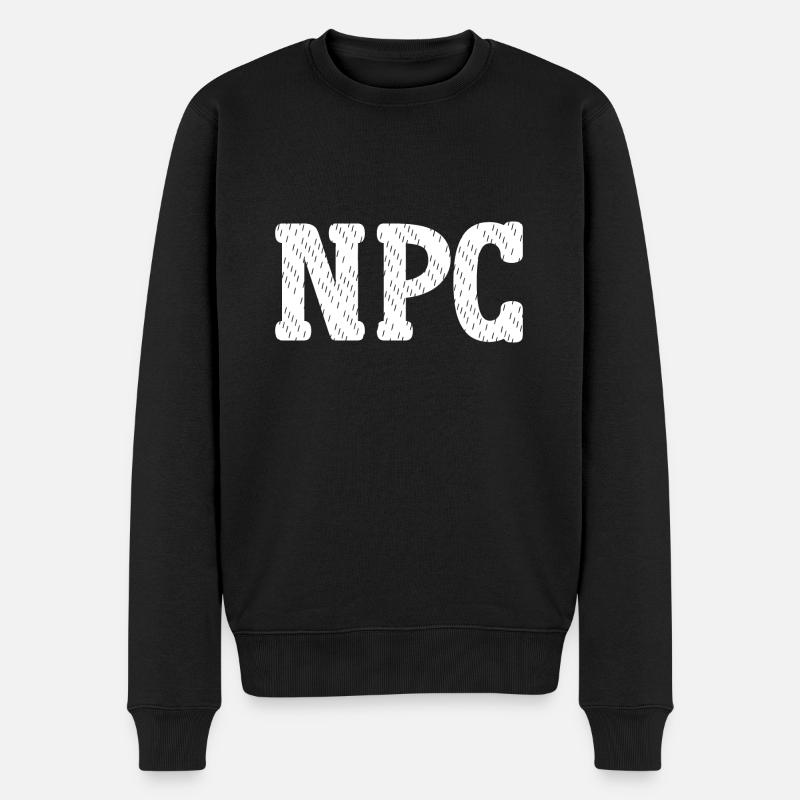 NPC - Männer Premium Bio Pullover - Schwarz