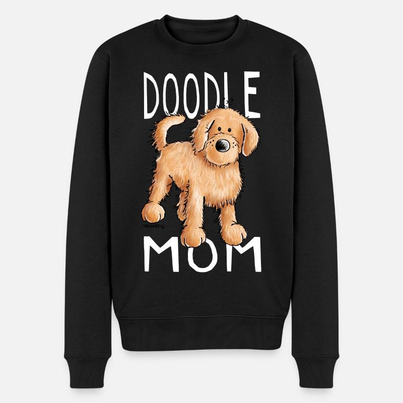 Drôle Doodle Chien - Cadeau - Pull Premium bio Homme - noir