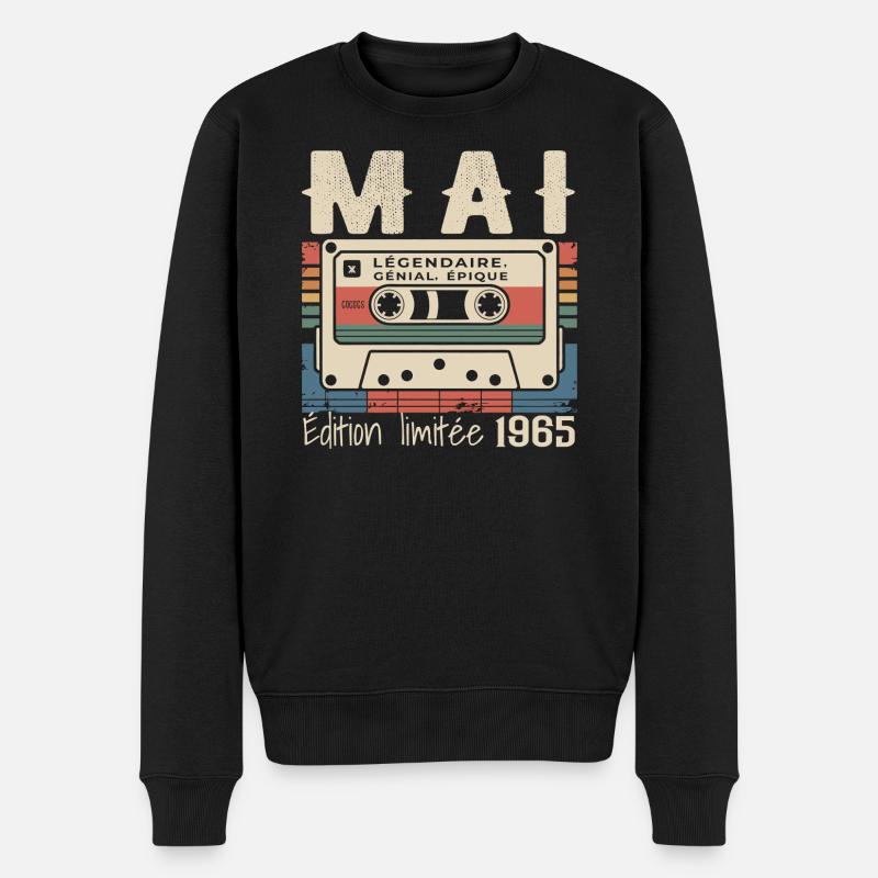 Mai 1965 - Pull Premium bio Homme - noir
