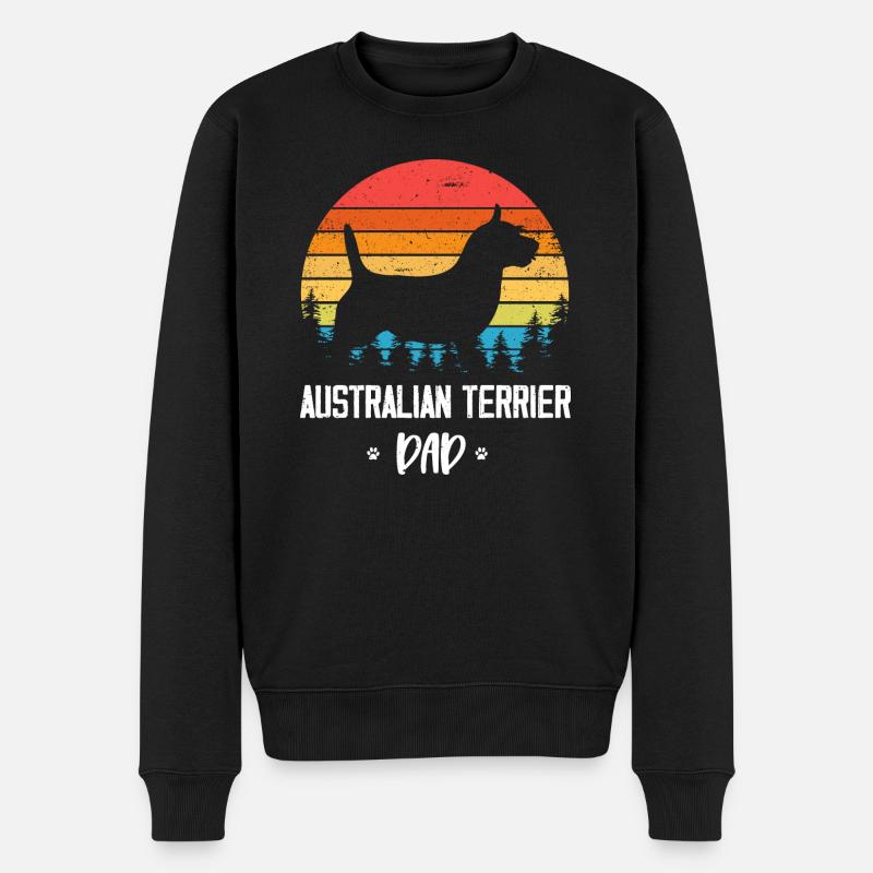 Terrier australien - Pull Premium bio Homme - noir
