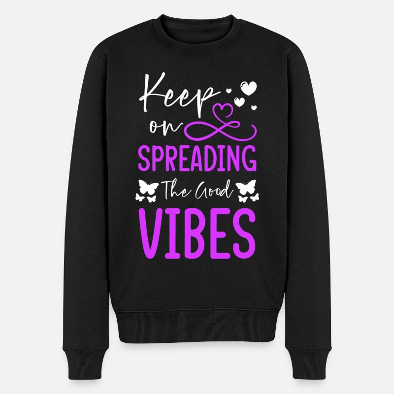 Motivation Aimez-vous Amour de soi - Pull Premium bio Homme - noir
