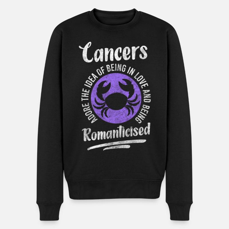 Cancer Astrologie Élément Eau - Pull Premium bio Homme - noir