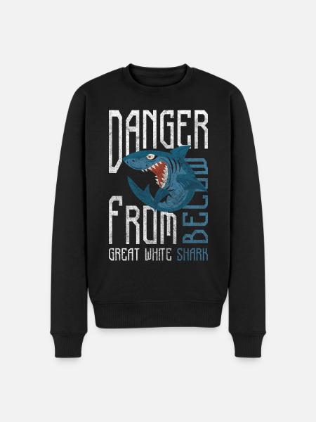 Shark Animal Diver Predator - Men's Premium Organic Jumper - black