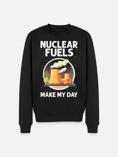 Kernenergie Spruch für Kernenergie - Männer Premium Bio Pullover - Schwarz