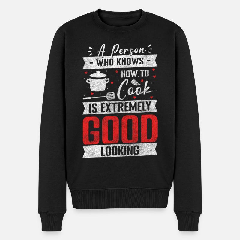 Chef Hobby Cuisine - Pull Premium bio Homme - noir