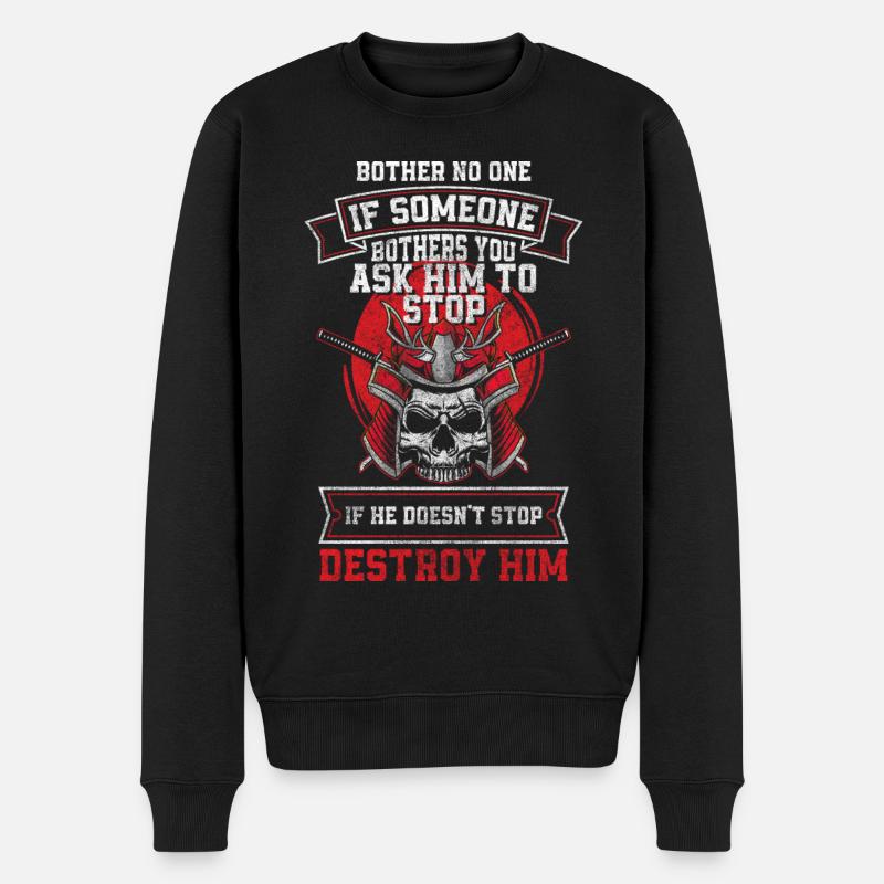 Samurai Aikido Honor - Men's Premium Organic Jumper - black
