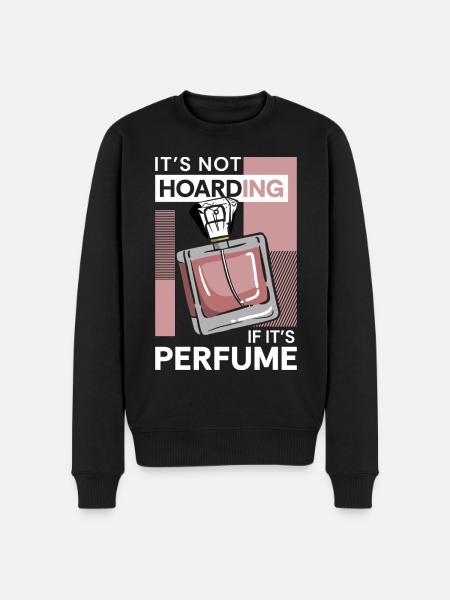 Scent Smell Perfume Bottle - Men's Premium Organic Jumper - black