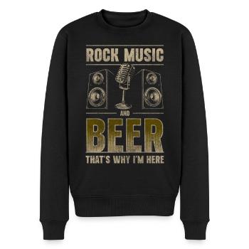 Festival des musiciens rockeurs - Pull Premium bio Homme - noir - Devant - Nico (187cm)