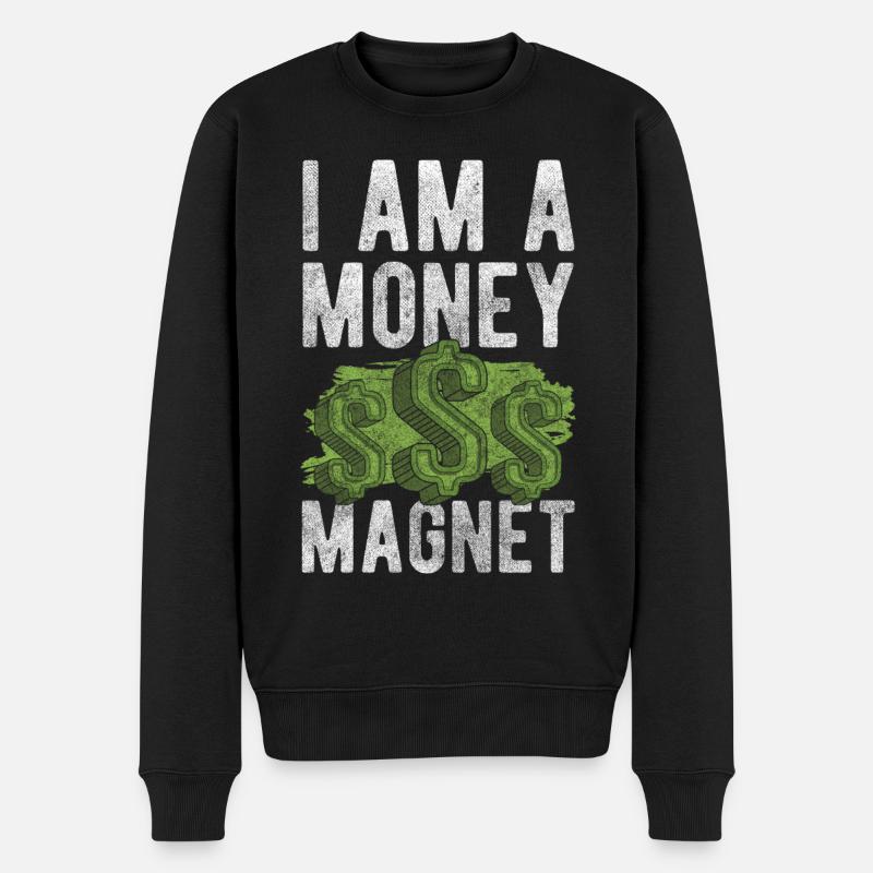 Wealth Finance Bonheur Business - Pull Premium bio Homme - noir