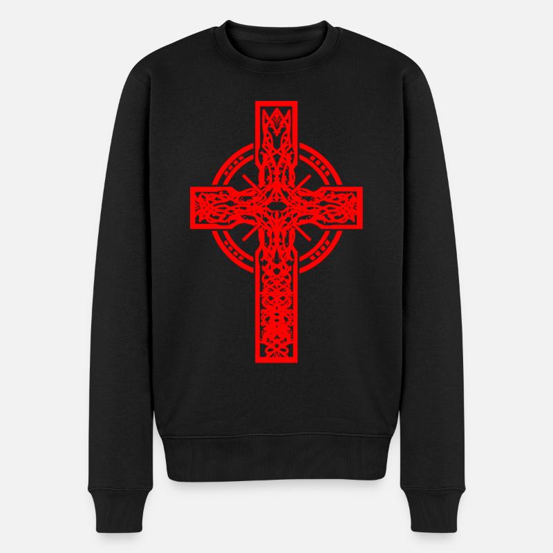Croix Croix Crucifix Halloween - Pull Premium bio Homme - noir