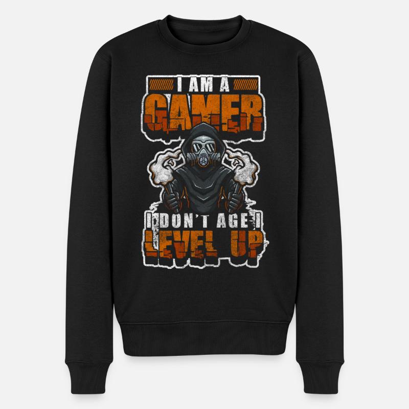 Zocker Spieler Legende Streaming - Männer Premium Bio Pullover - Schwarz