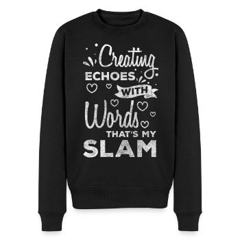 Poetry Slam Author Hipster Copywriter - Men's Premium Organic Jumper - black - Front - Nico (187cm)