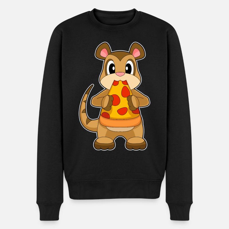 Pizza au suricate - Pull Premium bio Homme - noir