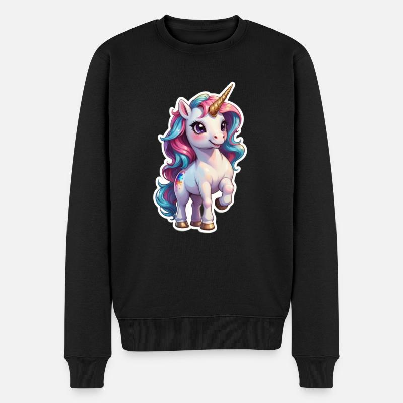 licorne - Pull Premium bio Homme - noir