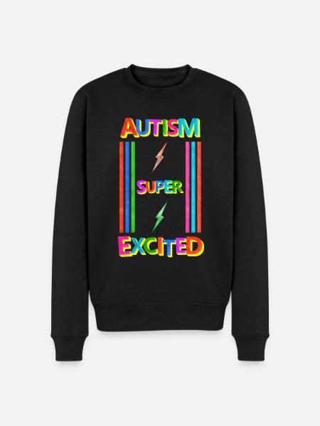 Autism - Men's Premium Organic Jumper - black