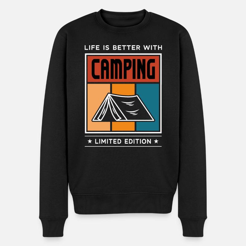 Camping - Pull Premium bio Homme - noir