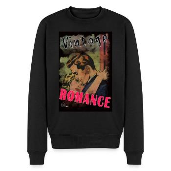 VINTAGE ROMANCE 5 von Yume Origins - Männer Premium Bio Pullover - Schwarz - Vorne - Nico (187cm)