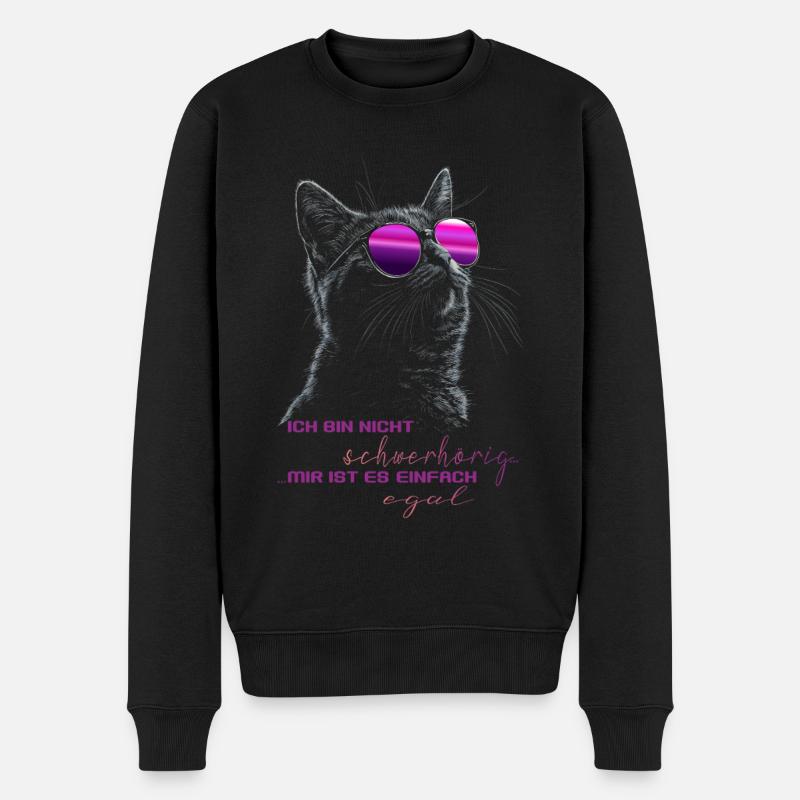 Cat doesn't matter - Men's Premium Organic Jumper - black