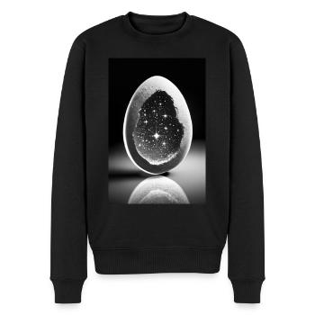 Kosmisches Ei - Männer Premium Bio Pullover - Schwarz - Vorne - Nico (187cm)