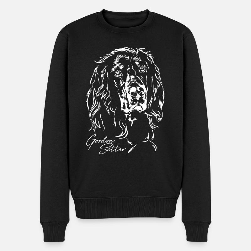 GORDON SETTER Portrait de Wilsign - Pull Premium bio Homme - noir