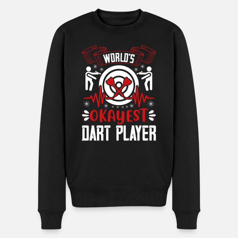 Fléchettes Fléchettes Bullseye Dartboard Gift 93 - Pull Premium bio Homme - noir