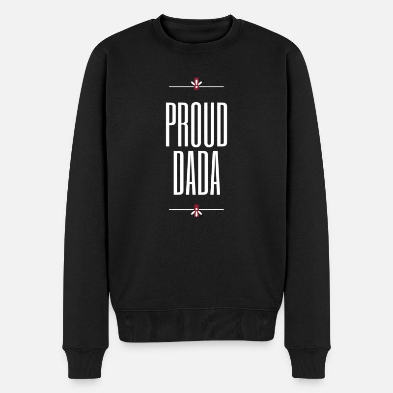 Fier Dada - Pull Premium bio Homme - noir