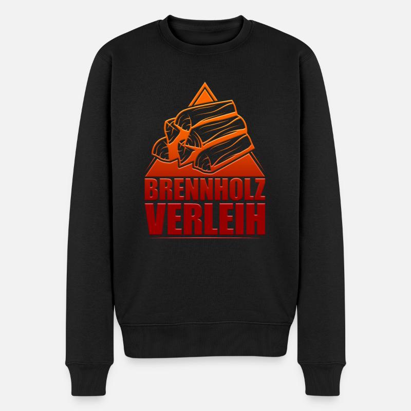 Bois de chauffage - Pull Premium bio Homme - noir