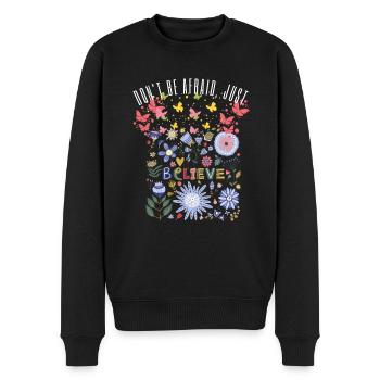 Jesus Christus,Jesus Christus,Jesus Christus,Jesus - Männer Premium Bio Pullover - Schwarz - Vorne - Nico (187cm)