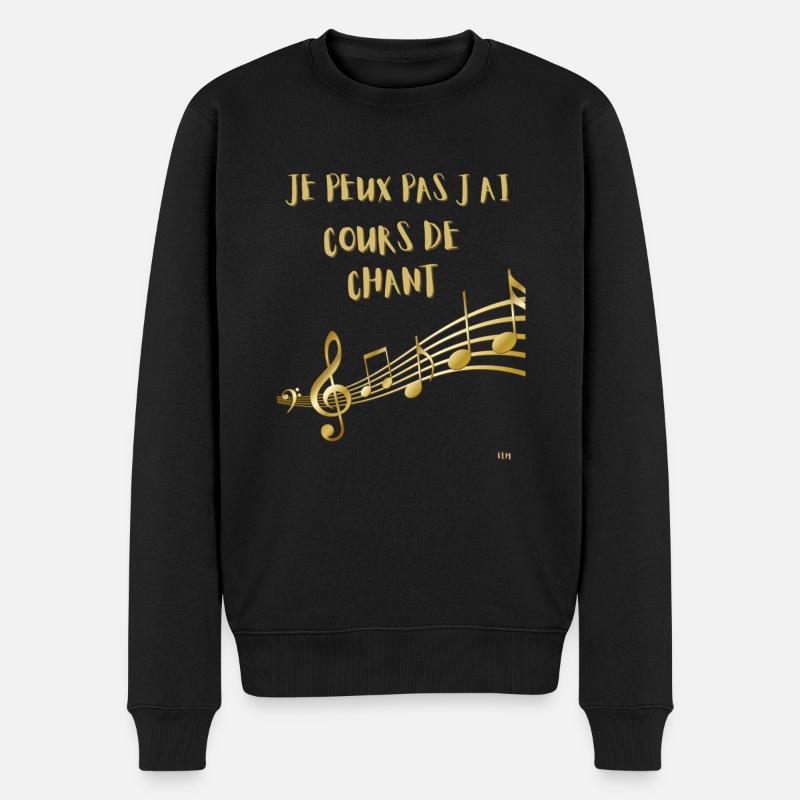 J'ai cours de chant - Pull Premium bio Homme - noir