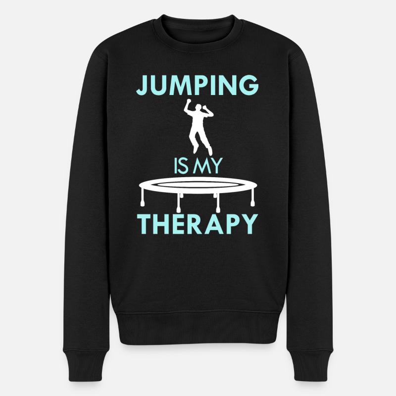Trampoline Jumping comme Trampoliniste de - Pull Premium bio Homme - noir