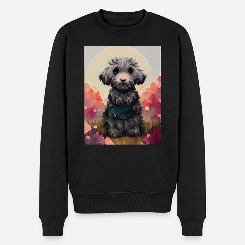 Schnoodle Chien Doux - Pull Premium bio Homme - noir