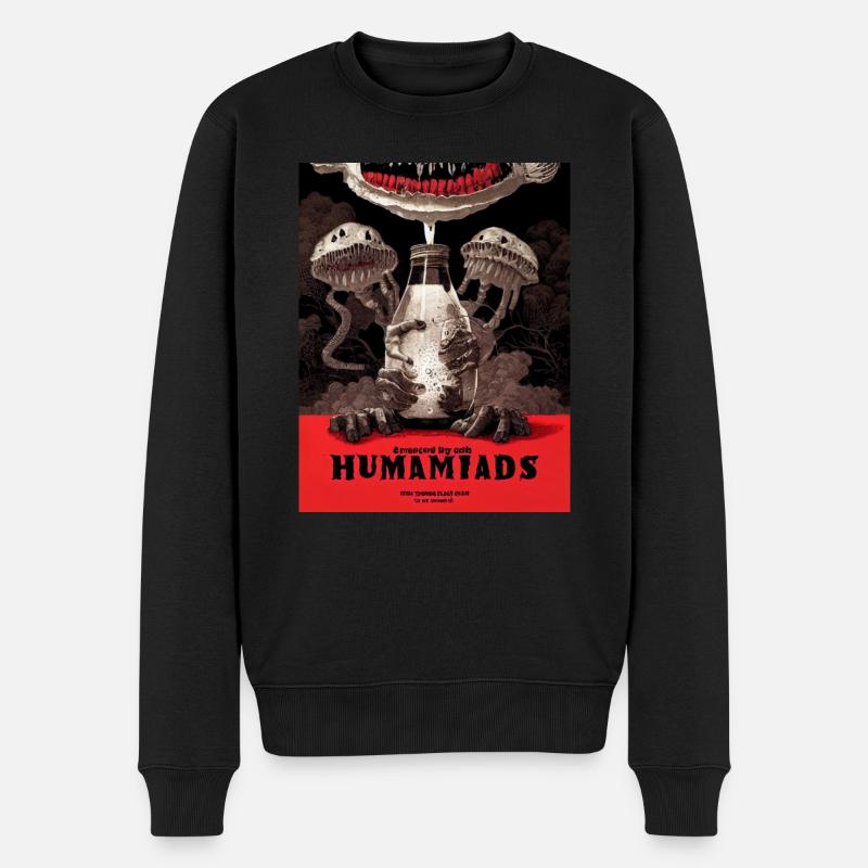 Film Poster Surreal Orwell - Männer Premium Bio Pullover - Schwarz