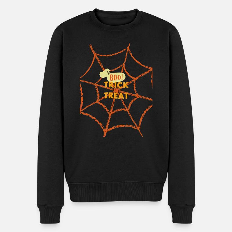 Trick or Treat - Männer Premium Bio Pullover - Schwarz
