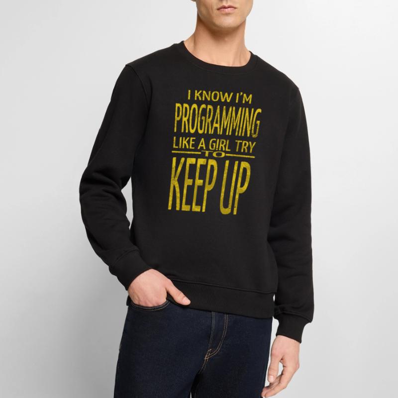Computer Language Bday Statement Backend Developer Men's Premium Organic Jumper
