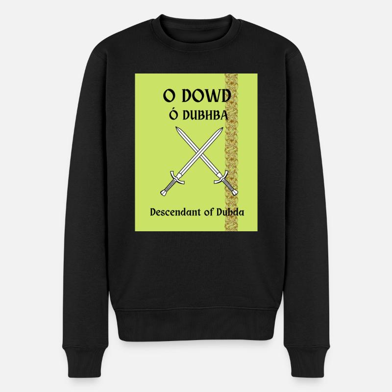 O DOWD NACHNAME - Männer Premium Bio Pullover - Schwarz