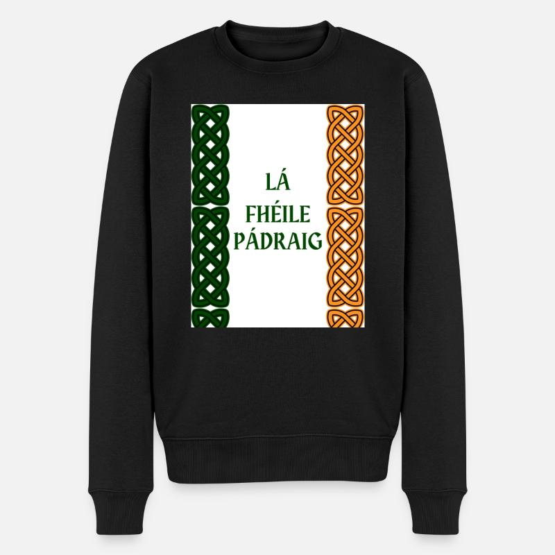 Fête de la Saint-Patrick - Pull Premium bio Homme - noir