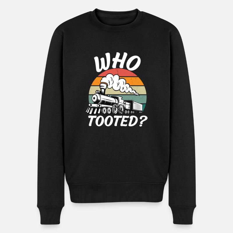 Qui a too? - Pull Premium bio Homme - noir