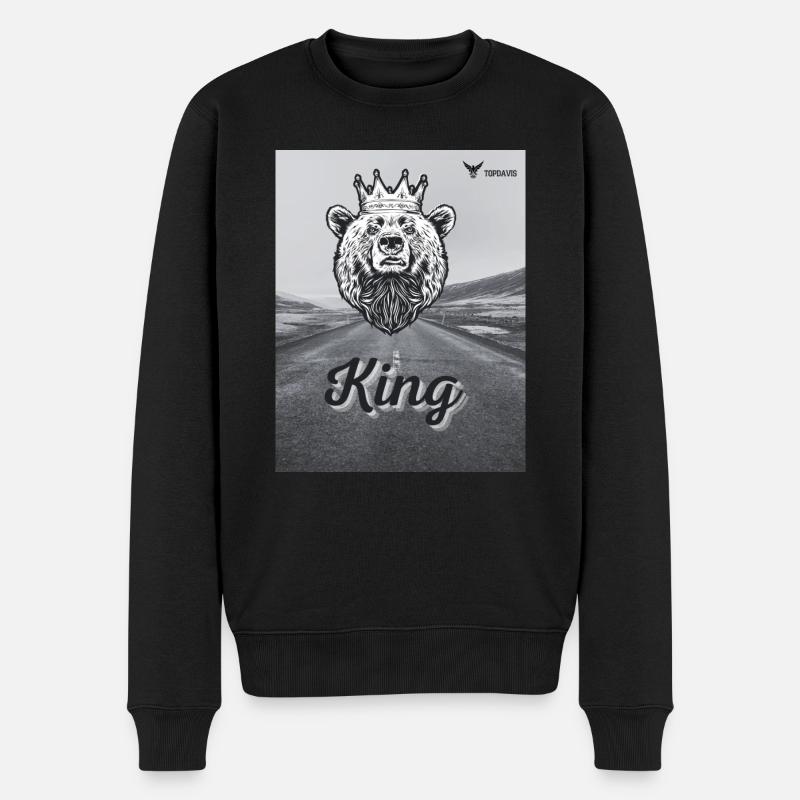 Roi - Pull Premium bio Homme - noir